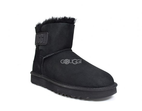 Mini Bailey Logo Strap Suede Black - 36