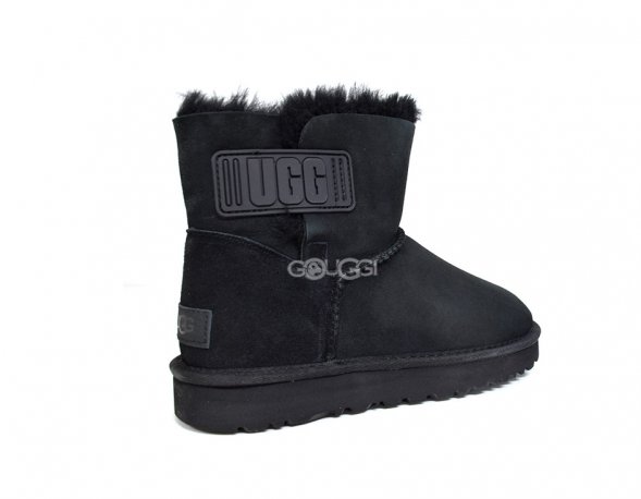 Mini Bailey Logo Strap Suede Black - 36
