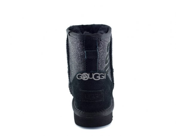 Classic Mini Ugg Sparkle Boot Black