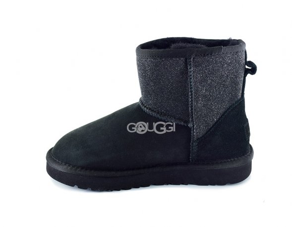 Classic Mini Ugg Sparkle Boot Black