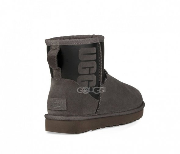 Classic Mini Ugg Sparkle Boot Grey - 39