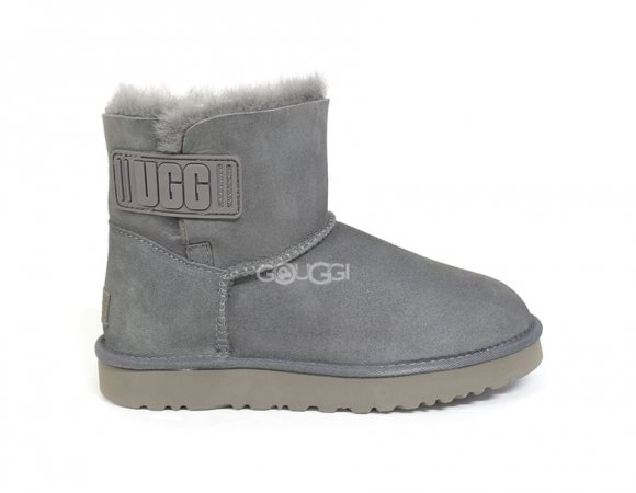 Mini Bailey Logo Strap Suede Gray - 38