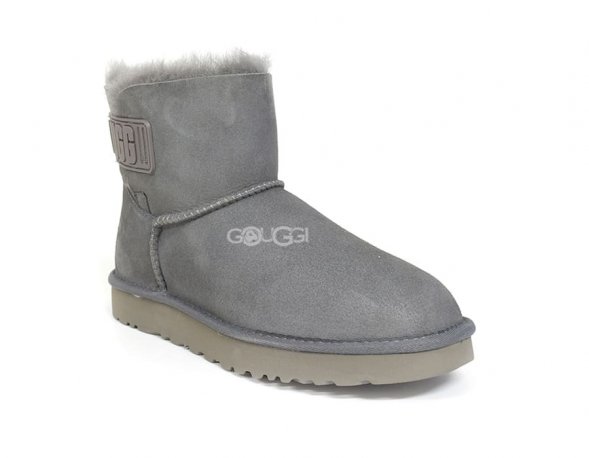 Mini Bailey Logo Strap Suede Gray