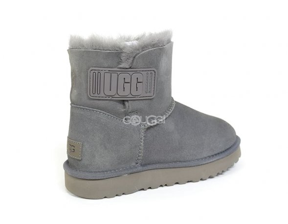Mini Bailey Logo Strap Suede Gray