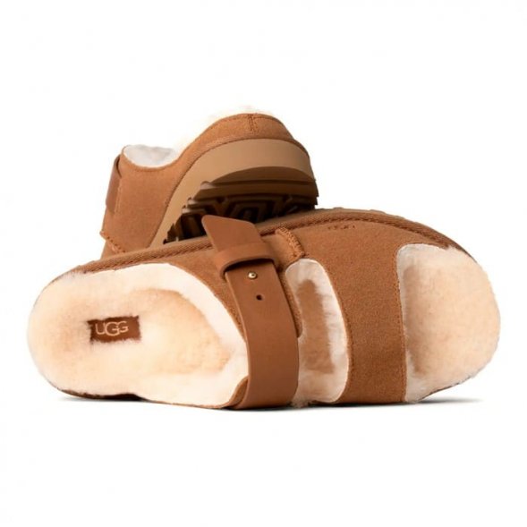 Женские шлепанцы Ugg Greenport Strap Slide - Chestnut