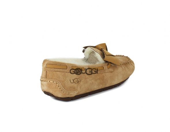 Dakota Leather Bow Chestnut - 40
