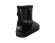 Mini Double Zip Metallic Black