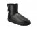 Mini Double Zip Metallic Black