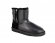 Mini Double Zip Metallic Black