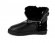 Mini Double Zip Metallic Black