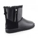 Мужские мини угги на молнии Ugg Classic Mini Men's Double ZIP Metallic - Black