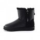 Мужские мини угги на молнии Ugg Classic Mini Men's Double ZIP Metallic - Black
