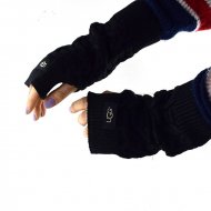 Женские удлиненные перчатки UGG Gloves Black Женские удлиненные перчатки UGG Gloves Black