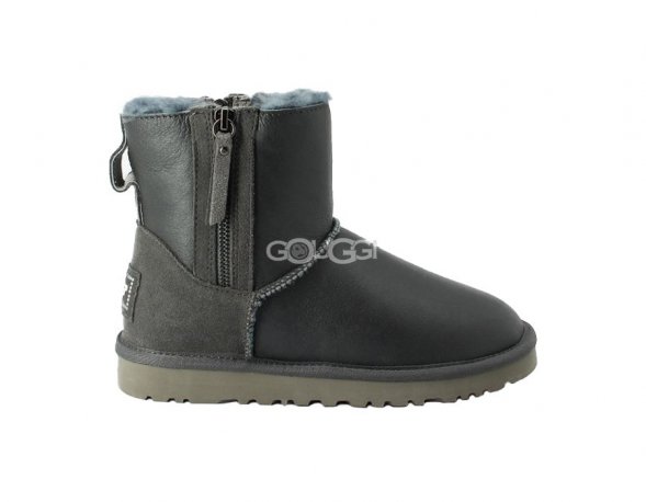 Mini Double ZIP Metallic Grey - 37
