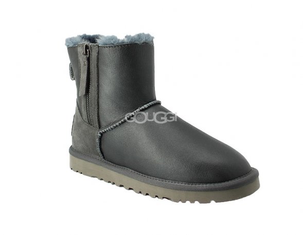 Mini Double ZIP Metallic Grey - 37