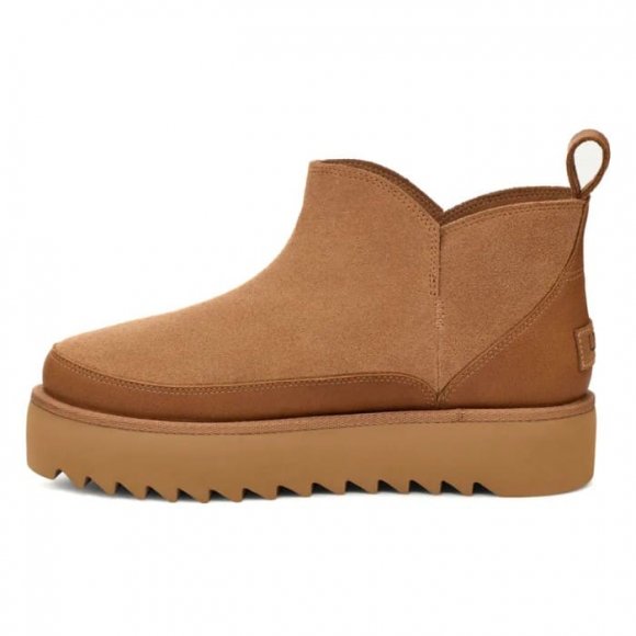 Женские ультра мини угги на платформе UGG Alina Ultra Mini Platform - Chestnut