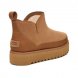 Женские ультра мини угги на платформе UGG Alina Ultra Mini Platform - Chestnut