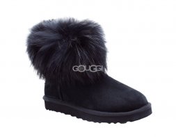 Mini Fox Fur Black
