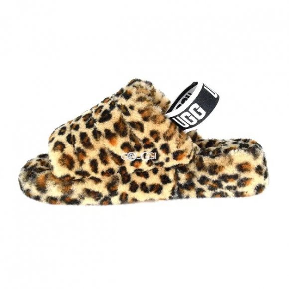 Ugg Fluff Yeah Slide Leopard - 40