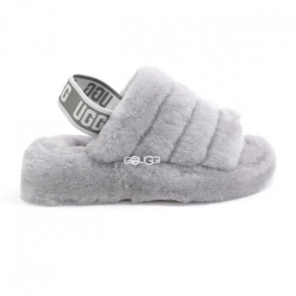 Ugg Fluff Yeah Slide Light Grey - 36