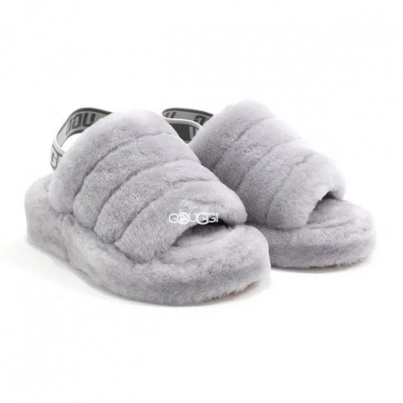 Ugg Fluff Yeah Slide Light Grey Ugg Fluff Yeah Slide Light Grey