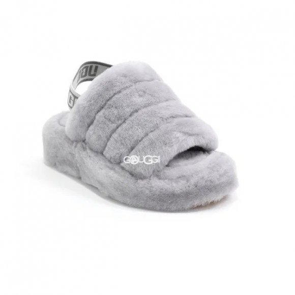 Ugg Fluff Yeah Slide Light Grey Ugg Fluff Yeah Slide Light Grey