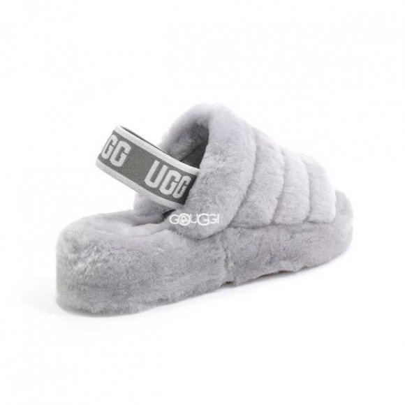 Ugg Fluff Yeah Slide Light Grey Ugg Fluff Yeah Slide Light Grey