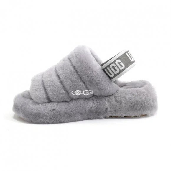 Ugg Fluff Yeah Slide Light Grey Ugg Fluff Yeah Slide Light Grey