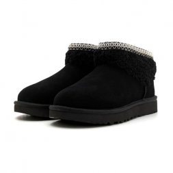 Ugg Ultra Mini Maxi Curly Boot - Black
