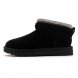 Женские ультра мини угги Ugg Ultra Mini Maxi Curly Boot - Black