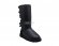 Bailey Bow Tall Metallic Black