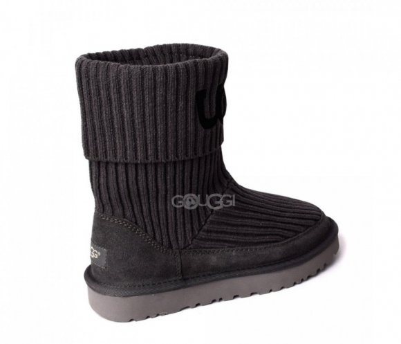 Classic Rib Knit Grey - 37 Classic Rib Knit Grey - 37