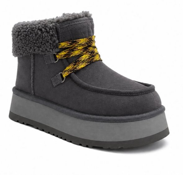 Ugg Funkarra Cabin Cuff - Grey - серый, 39, Замша
