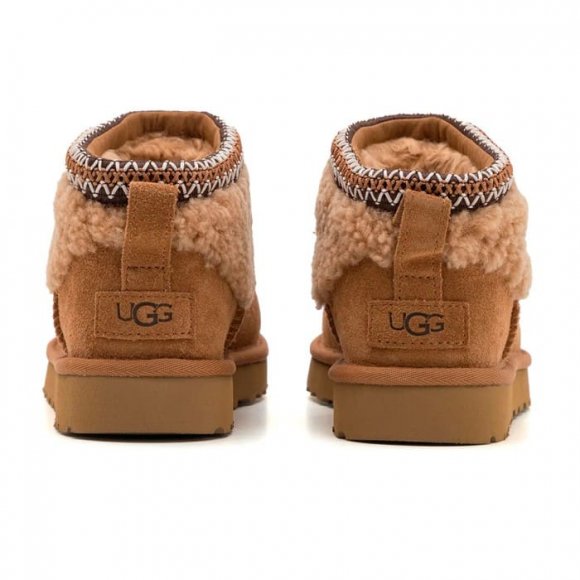 Женские ультра мини угги Ugg Ultra Mini Maxi Curly Boot - Chestnut
