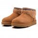 Женские ультра мини угги Ugg Ultra Mini Maxi Curly Boot - Chestnut