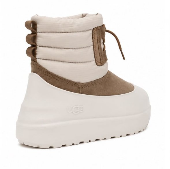 Женские ботинки Ugg Classic Mini Lace-up Weather - Chestnut / Whitecap Grey