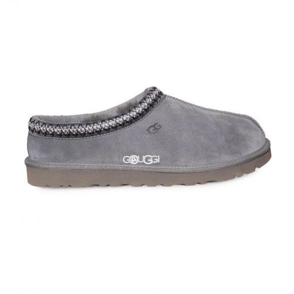 Man`s Tasman Slippers Dark Grey - 44