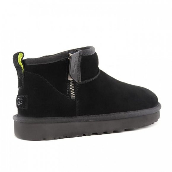 Ugg Ultra Mini Zip Boot - Black / Pearfect - черный, 40, Замша Ugg Ultra Mini Zip Boot - Black / Pearfect - черный, 40, Замша
