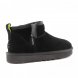 Мужские ультра мини угги на молнии Ugg Ultra Mini Zip Boot - Black / Pearfect