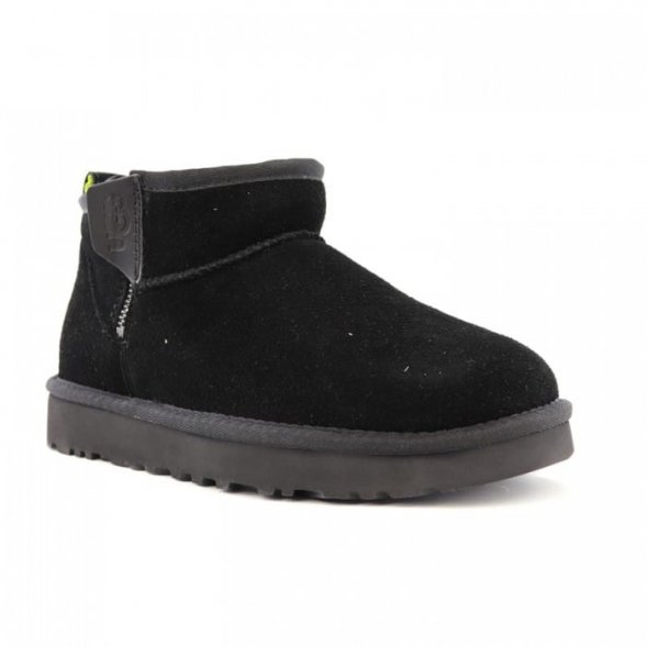 Мужские ультра мини угги на молнии Ugg Ultra Mini Zip Boot - Black / Pearfect