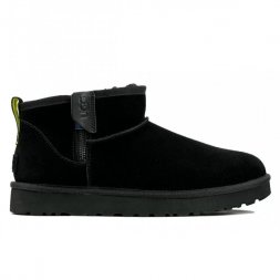 Ugg Ultra Mini Zip Boot - Black / Pearfect