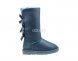 Bailey Bow Tall Metallic Grey - 37