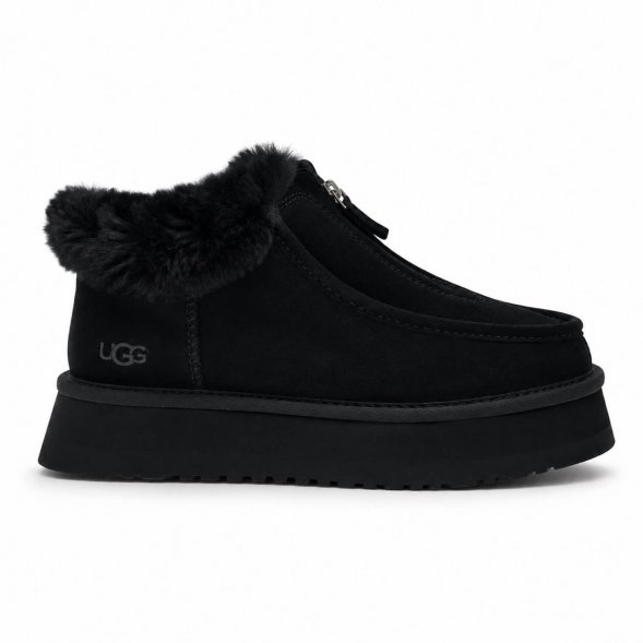 Ugg Funkette Platform Boots - Black - черный, 37, Замша