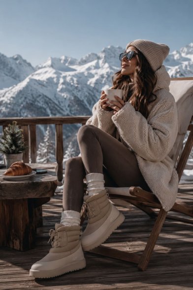 Женские ботинки Ugg Classic Mini Lace-up Weather - Dune