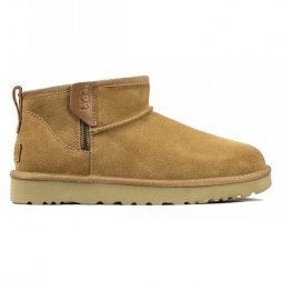 Ugg Ultra Mini Zip Boot - Chestnut / Orange Soda