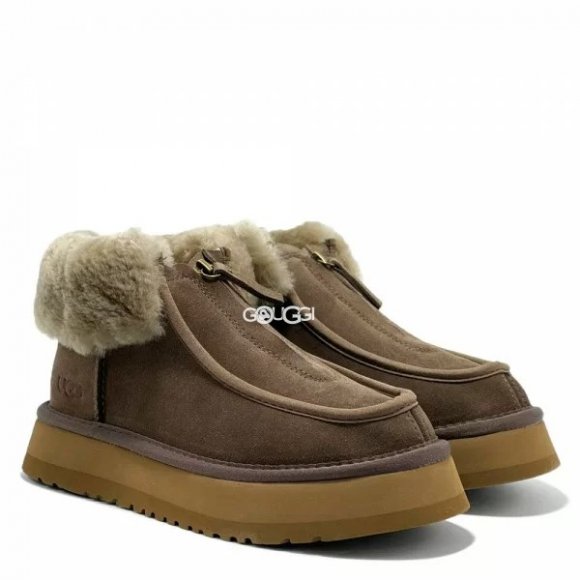 Ugg Funkette Platform Boots Cappuccino - 36