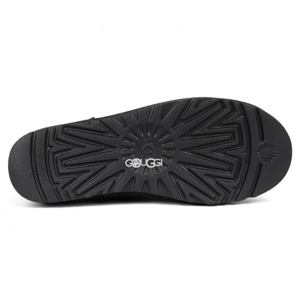 Men`s Ugg Classic Mini Deco Suede Boots Black Dressinn