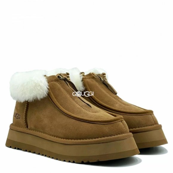 Ugg Funkette Platform Boots Chestnut - 36