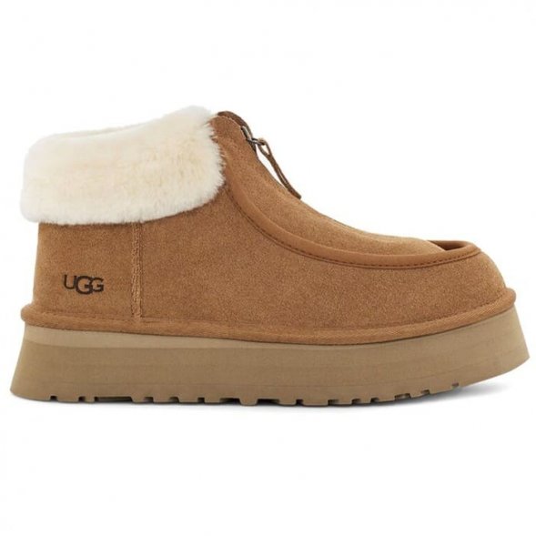 Ugg Funkette Platform Boots - Chestnut - Каштановый, 36, Замша