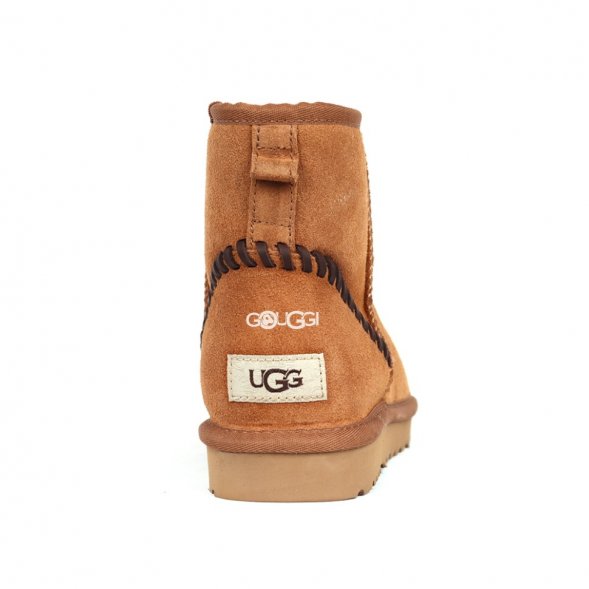 Men`s Ugg Classic Mini Deco Suede Boots Chestnut Dressinn